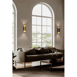 Roll - Gold 2 Light Wall Lamp