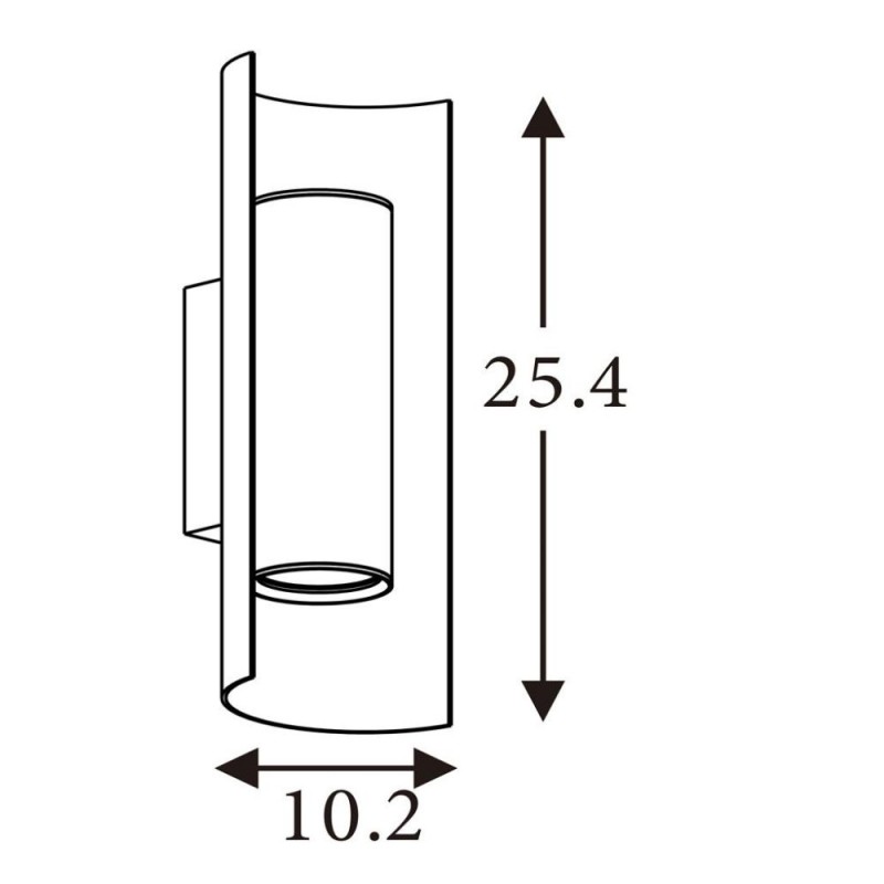 Searchlight-28145LT - Roll - Latte 2 Light Wall Lamp
