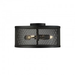 Fishnet - Black Mesh 3 Light Ceiling Fitting