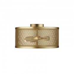 Fishnet -  Matt Gold Mesh 3 Light Ceiling Fitting