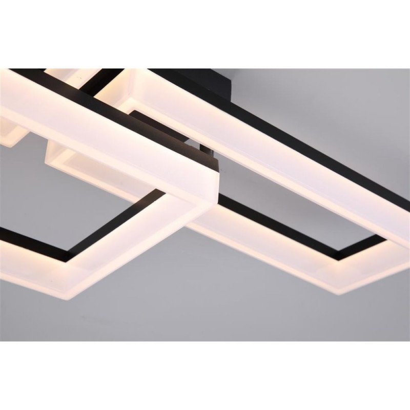 Searchlight-28612BK - Wall Art II - Matt Black LED Flush