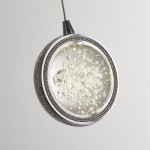 Quartz - Chrome 5 Light LED Cluster Pendant with Bubble Glass