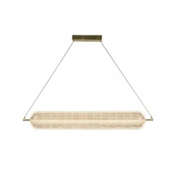 Capsule - Satin Brass LED over Island Fitting with Clear Acrylic Shade Capsule - Satin Brass LED over Island Fitting with Clear Acrylic Shade