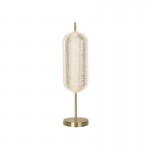 Capsule - Satin Brass LED Table Lamp with Clear Acrylic Shade Capsule - Satin Brass LED Table Lamp with Clear Acrylic Shade