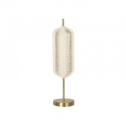 Capsule - Satin Brass LED Table Lamp with Clear Acrylic Shade Capsule - Satin Brass LED Table Lamp with Clear Acrylic Shade