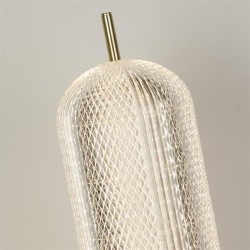 Capsule - Satin Brass LED Table Lamp with Clear Acrylic Shade Capsule - Satin Brass LED Table Lamp with Clear Acrylic Shade
