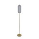 Searchlight-28806SB - Capsule - Satin Brass LED Floor Lamp with Clear Acrylic Shade