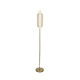 Searchlight-28806SB - Capsule - Satin Brass LED Floor Lamp with Clear Acrylic Shade