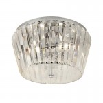 Tiara - Chrome 3 Light Flush with Crystal Tiara - Chrome 3 Light Flush with Crystal
