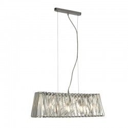 Tiara - Chrome 4 Light over Island Fitting with Crystal Tiara - Chrome 4 Light over Island Fitting with Crystal