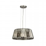 Tiara - Smoky Crystal & Chrome 5 Light Pendant Tiara - Smoky Crystal & Chrome 5 Light Pendant