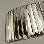 Tiara - Smoky Crystal & Chrome 5 Light Pendant Tiara - Smoky Crystal & Chrome 5 Light Pendant