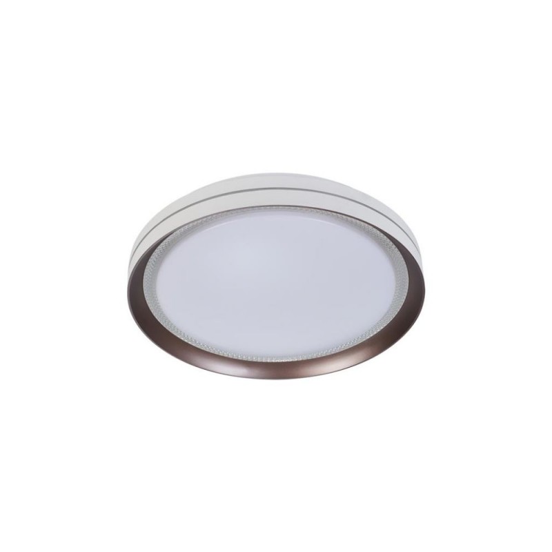Searchlight-29612-39WH - Saucer - White & Latte LED Flush