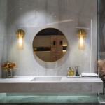 Imperial - Satin Brass Wall Lamp with Ribbed Glass IP44 Imperial - Satin Brass Wall Lamp with Ribbed Glass IP44