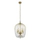 Searchlight-30216-5GO - Shower - Gold 5 Light Pendant with Crystal