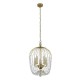 Searchlight-30216-5GO - Shower - Gold 5 Light Pendant with Crystal