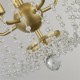 Searchlight-30216-5GO - Shower - Gold 5 Light Pendant with Crystal
