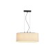 Searchlight-30503-3BK - Hessian - Black 3 Light over Island Fitting with Oatmeal Linen Shade