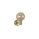 - Luminsphere - Brass Wall Lamp with Ribbed Amber Glass IP44 Searchlight-30506GO - Luminsphere - Brass Wall Lamp with Ribbed Amber Glass IP44