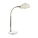 Searchlight-3086-1WH - Astro - White & Chrome Table Lamp with Opal Glass