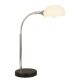 Searchlight-3086-1WH - Astro - Black & Chrome Table Lamp with Opal Glass