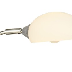 Astro - White & Chrome Table Lamp with Opal Glass