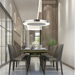 Lexi - Chrome LED Pendant with Decorative Crushed Ice Lexi - Chrome LED Pendant with Decorative Crushed Ice