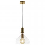 Margarita - Brass Pendant with Clear Glass