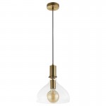 Margarita - Brass Pendant with Clear Glass