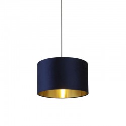 Drum - Shade Only - Navy Velvet Shade with Gold Inner Ø 40 cm Drum - Shade Only - Navy Velvet Shade with Gold Inner Ø 40 cm