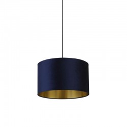 Drum - Shade Only - Navy Velvet Shade with Gold Inner Ø 40 cm Drum - Shade Only - Navy Velvet Shade with Gold Inner Ø 40 cm