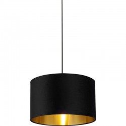 Drum - Shade Only - Black Velvet Shade with Gold Inner Ø 40 cm Drum - Shade Only - Black Velvet Shade with Gold Inner Ø 40 cm