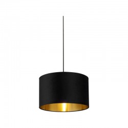 Drum - Shade Only - Black Velvet Shade with Gold Inner Ø 40 cm Drum - Shade Only - Black Velvet Shade with Gold Inner Ø 40 cm