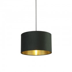Drum - Shade Only - Green Velvet Shade with Gold Inner Ø 40 cm Drum - Shade Only - Green Velvet Shade with Gold Inner Ø 40 cm