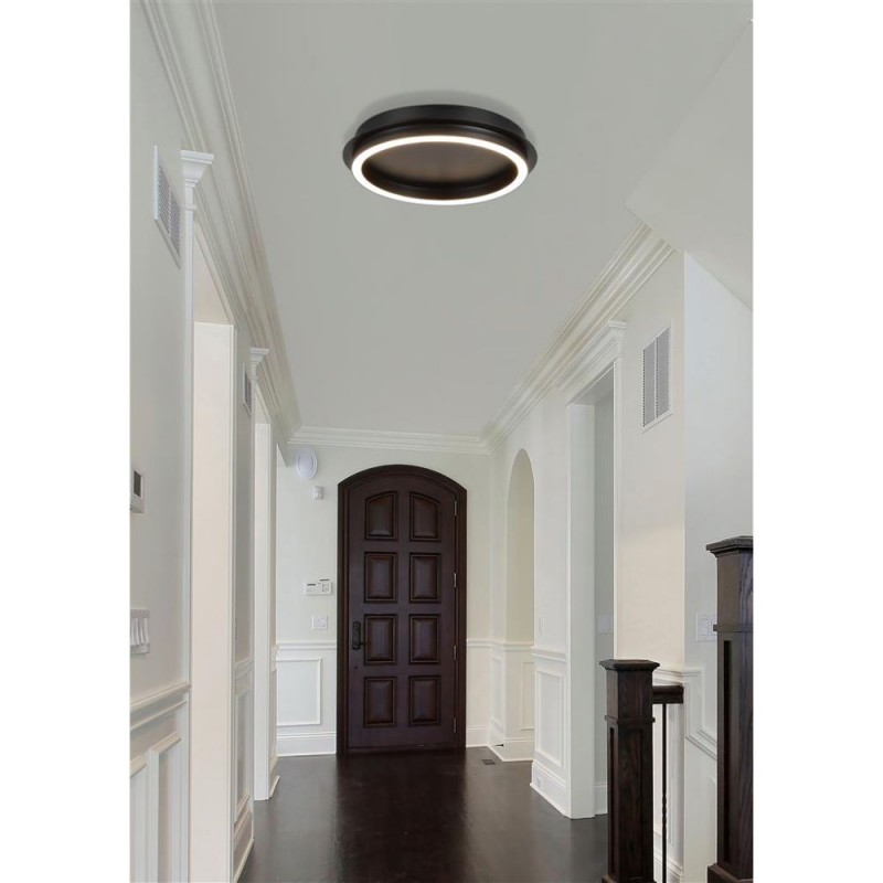 Searchlight-31283-36BK - Steller - Black LED Flush