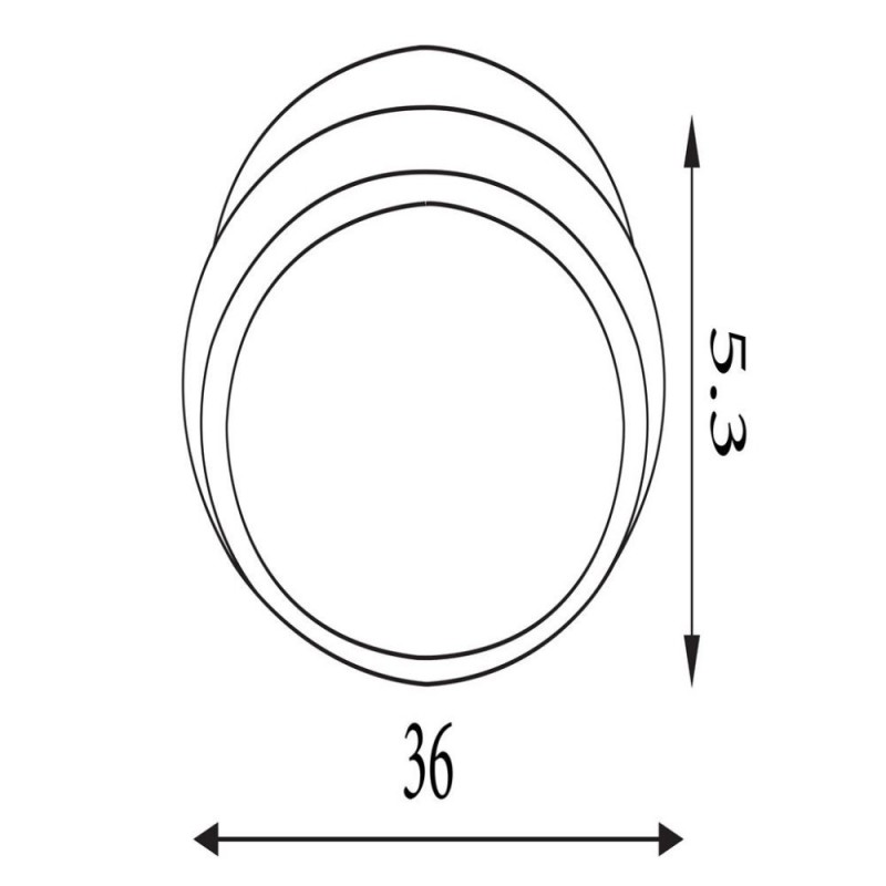 Searchlight-31283-36LT - Steller - Latte LED Flush