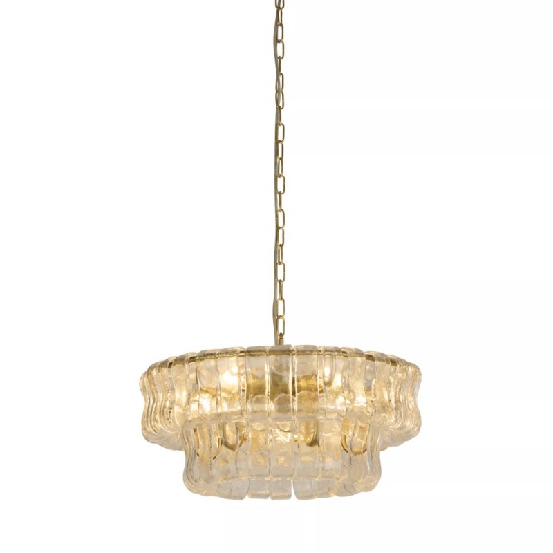 Searchlight-31315-5GO - Bowlight - Painted Gold 5 Light Centre Fitting with Clear Glass