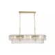 Searchlight-31315-8GO - Bowlight - Painted Gold 8 Light over Island Fitting with Clear Glass