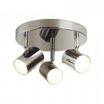 Rollo - LED Satin Silver Round 3 Light Spotlights Rollo - LED Satin Silver Round 3 Light Spotlights