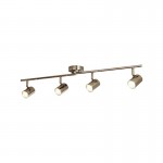 Rollo - LED Antique Brass 4 Light Bar Spotlights Rollo - LED Antique Brass 4 Light Bar Spotlights