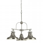 Dallas - Satin Silver 3 Light Centre Fitting Dallas - Satin Silver 3 Light Centre Fitting