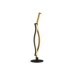 Bloom - Black LED Table Lamp with Wood Effect Bloom - Black LED Table Lamp with Wood Effect