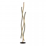 Bloom - Black LED Floor Lamp with Wood Effect Bloom - Black LED Floor Lamp with Wood Effect