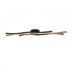 Bloom - Black LED Flush with Wood Effect Bloom - Black LED Flush with Wood Effect