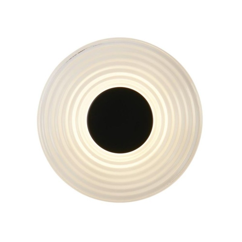 Searchlight-32210CL - Cleo - Black LED Wall Lamp with Clear Glass