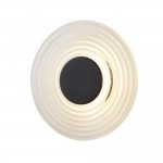 Cleo - Black LED Wall Lamp with Clear Glass