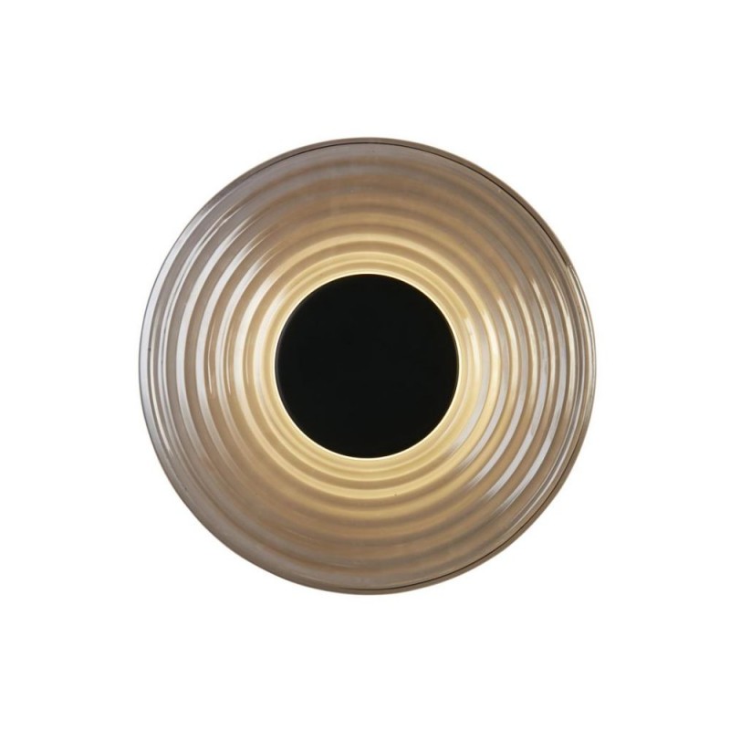 Searchlight-32210SM - Cleo - Black LED Wall Lamp with Smoked Mirrored Glass