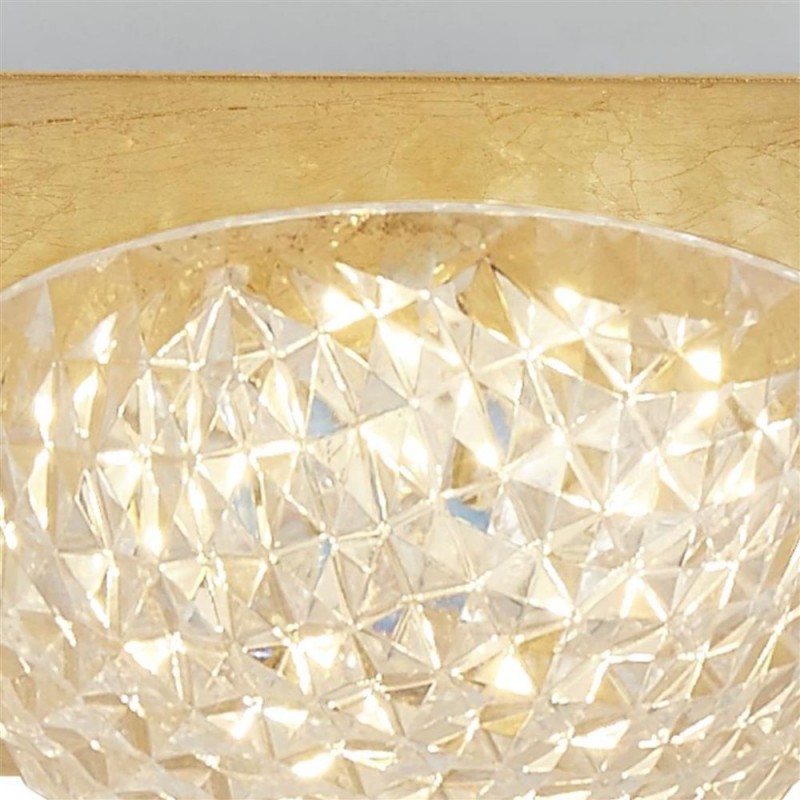 Searchlight-32511-1GO - Celestia - LED Gold Leaf & Acrylic Flush