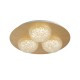 Searchlight-32511-3GO - Celestia - LED Gold Leaf & Acrylic 3 Light Flush