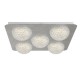 Searchlight-32511-5SI - Celestia - LED Silver Leaf & Acrylic 5 Light Flush